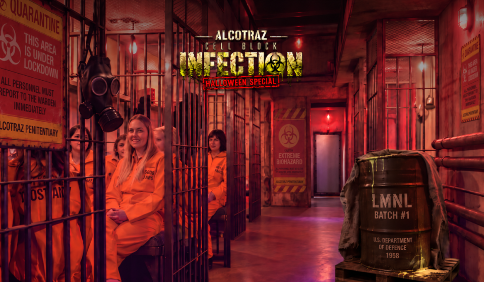 Think you can survive a night behind the bars of Alcotraz? This Halloween, a mysterious infection is spreading through the cells…