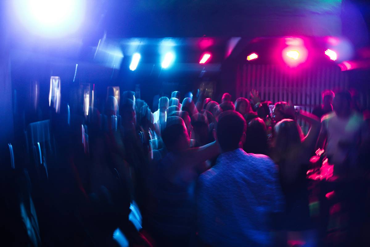 karaoke bar busy with people