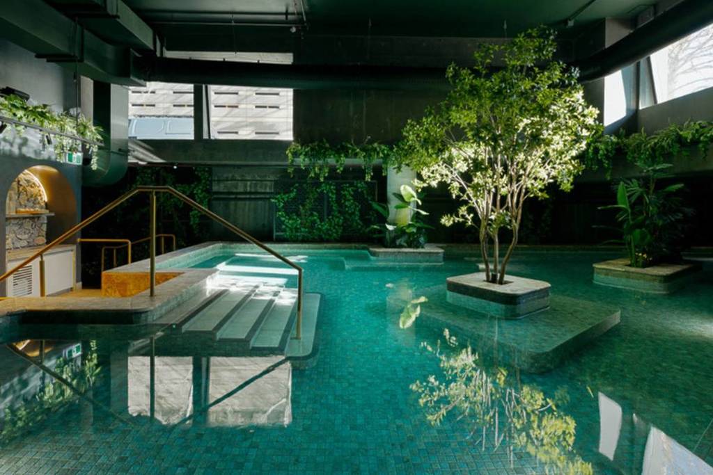 the pool at Soak Bathhouse