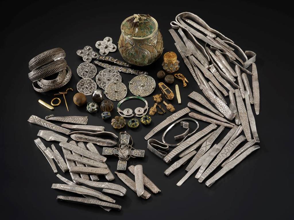 a selection of treasure from the Galloway Hoard