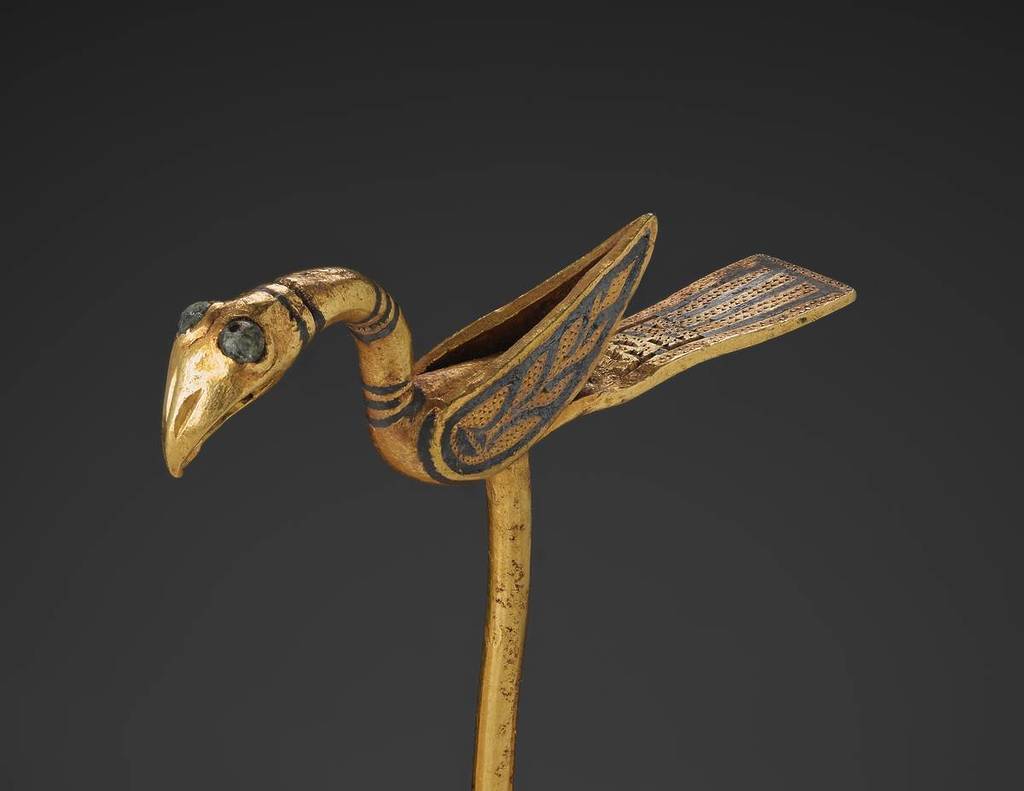 a bird pin from the Galloway Hoard which you can see in the Treasures of the Viking Age exhibition