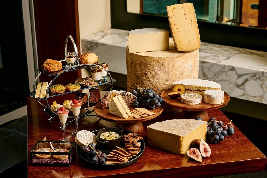 cheese and themed treats at High Cheese by The Westin Melbourne