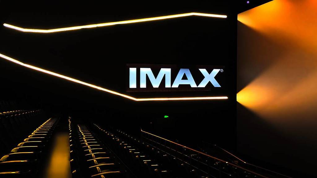 IMAX logo inside a cinema
