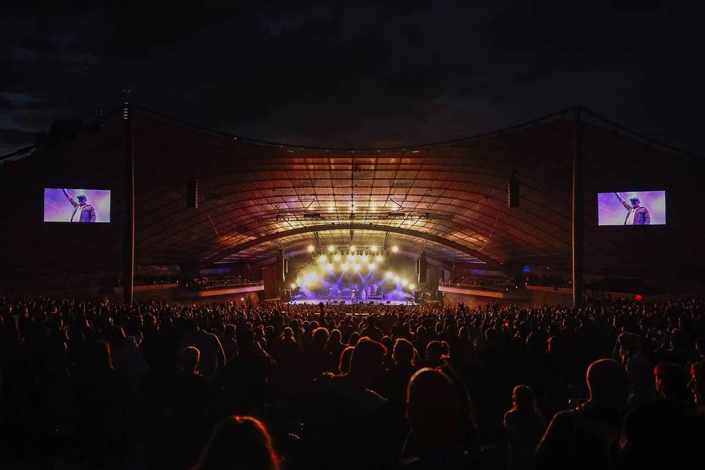 performance at night at Sidney Myer Music Bowl