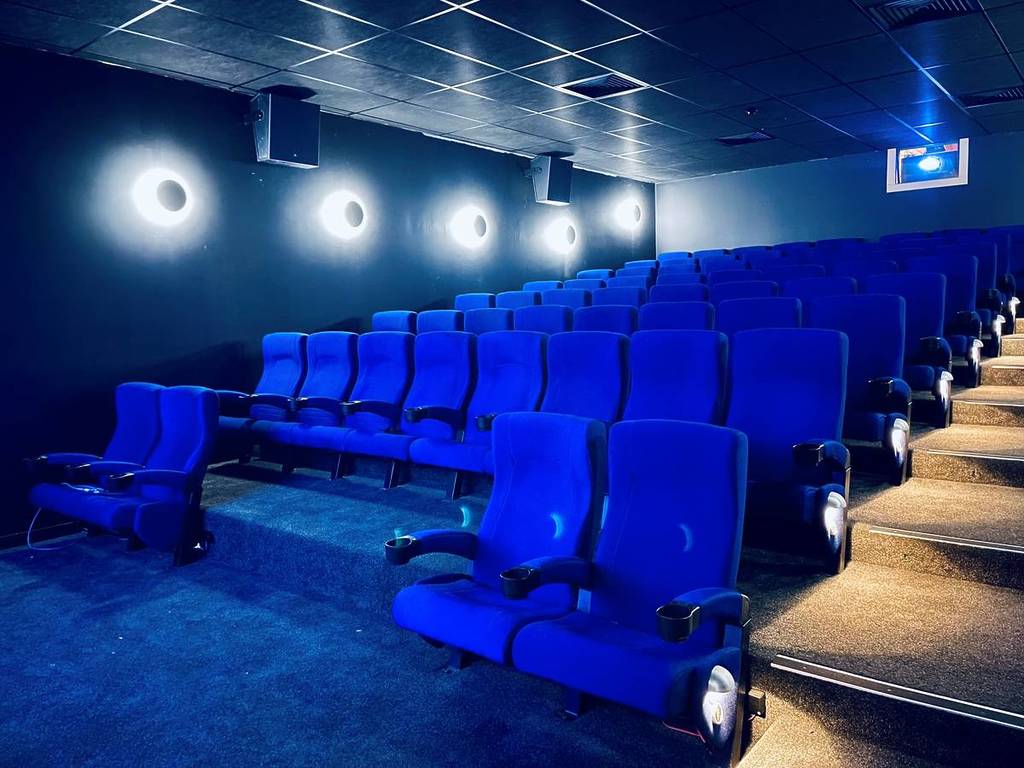 the theatre seats at Eclipse Cinema
