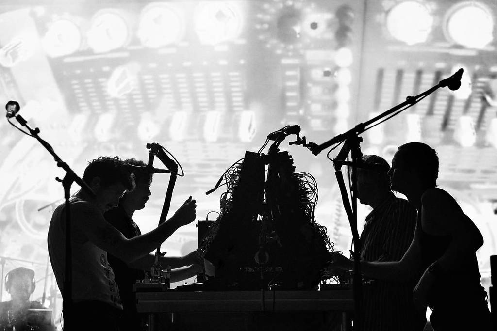 King Gizzard and the Lizard Wizard performing a set
