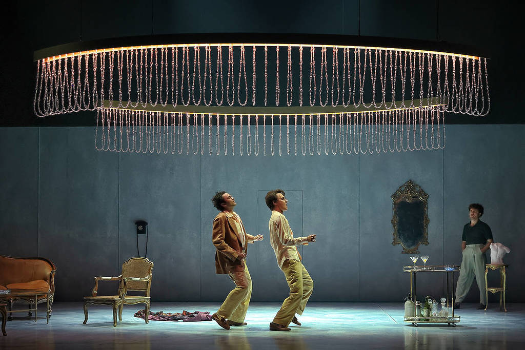 two cast members from The Talented Mr Ripley on stage