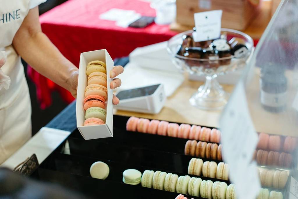 macarons at the Alliance Francaise Christmas Market