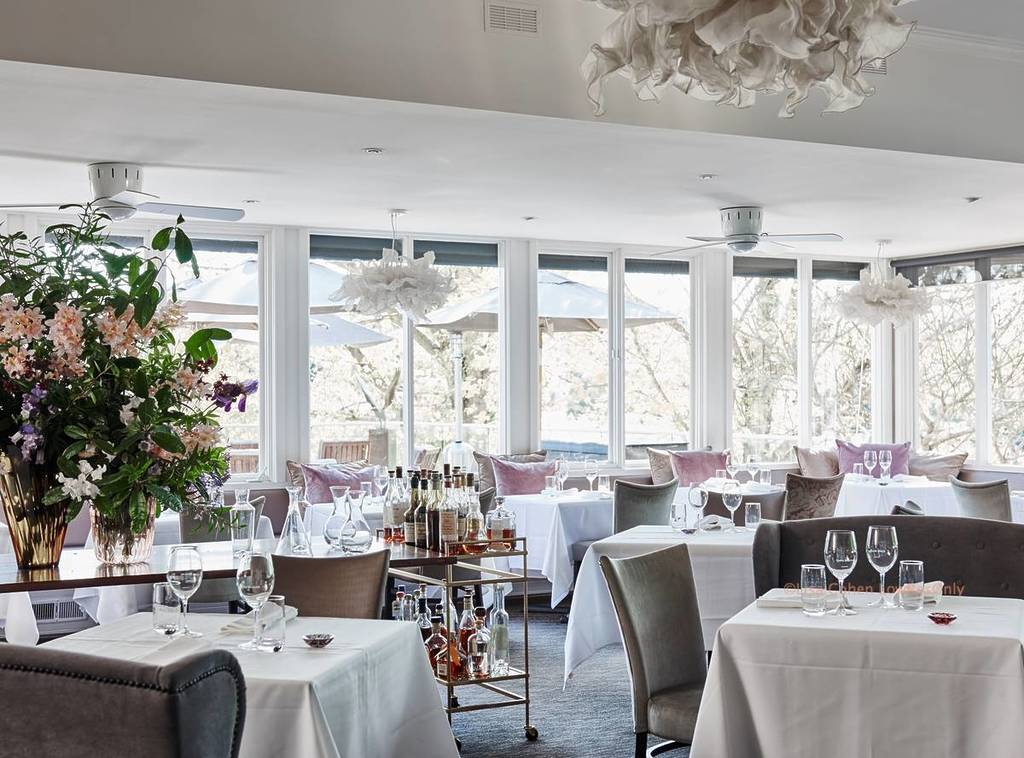 inside the Lake House restaurant in Daylesford