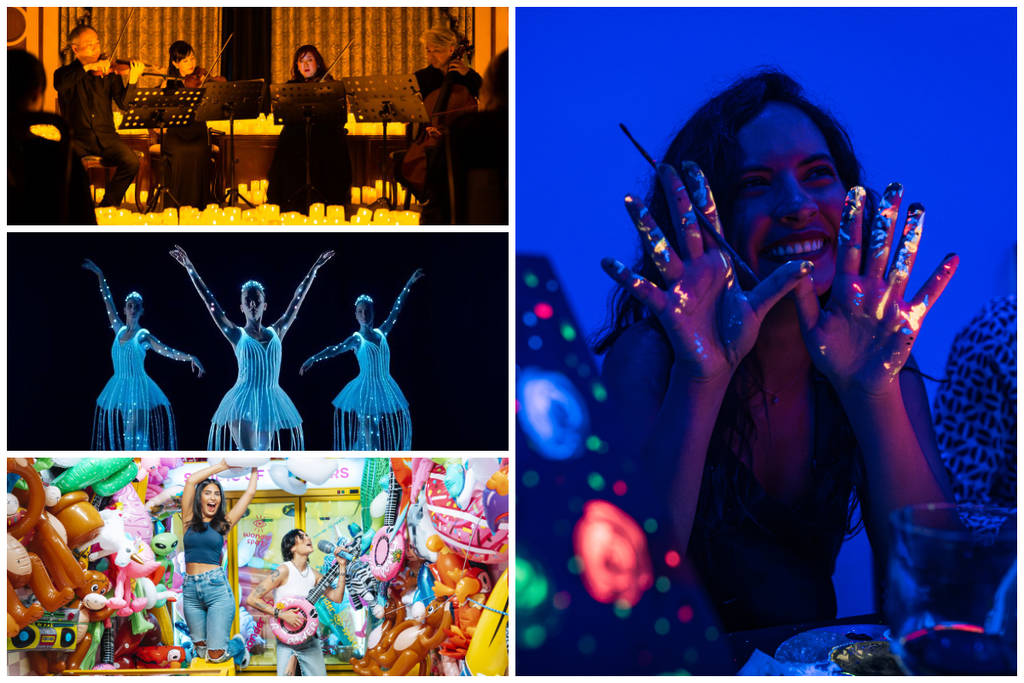 A collage of events you can buy with a Fever Gift Card.