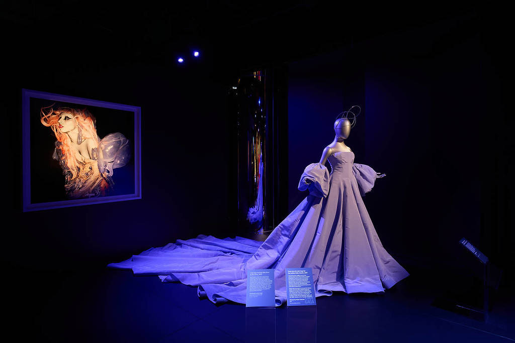 dress on display at DIVA exhibition