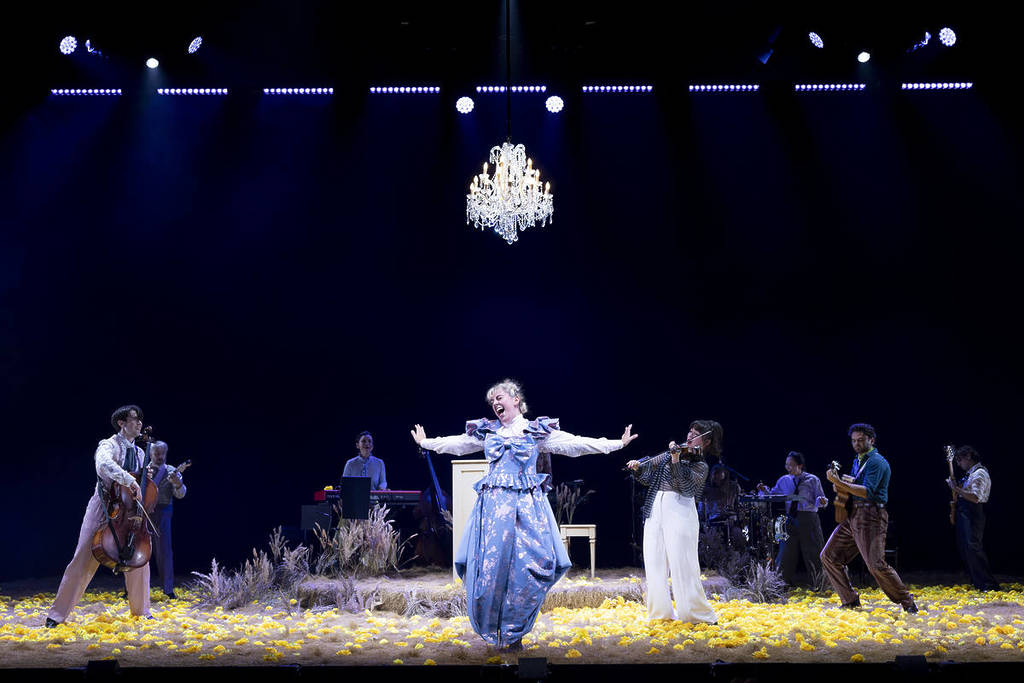 cast of My Brilliant Career on stage