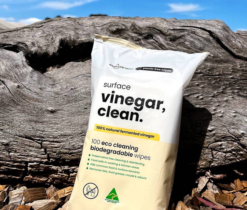 These Aussie Made Vinegar Cleaning Wipes Are A Preservative Free Choice To Mop Up Your Spills