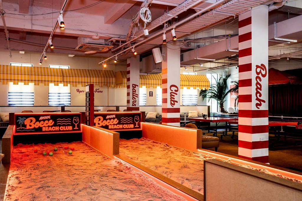 bocce beach club at Ballers Clubhouse