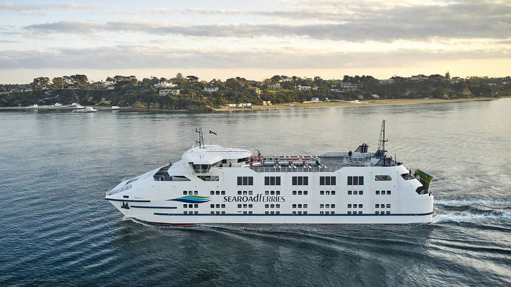 Searoad Ferries carrying passengers between Queenscliff and Sorrento