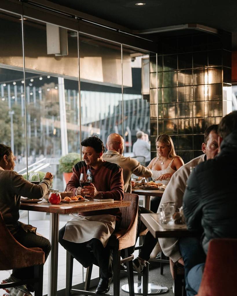 people eating at Byblos