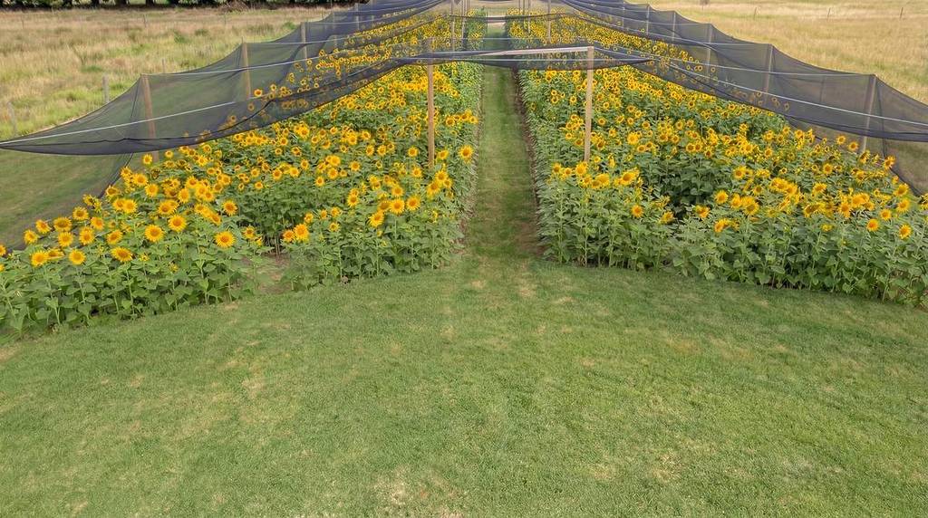 sunflowers blooming at Mornington Green