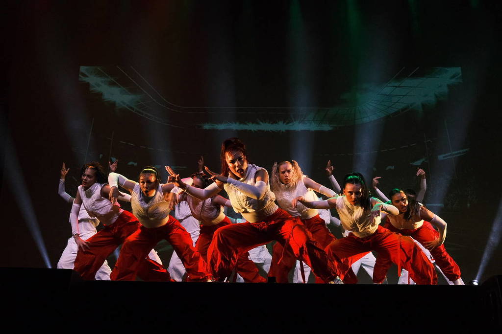 Royal Family Dance Crew performing on stage