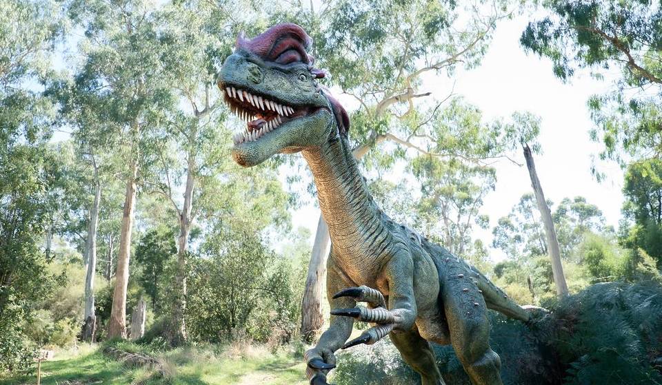 Over 60 Dinosaurs Are Stomping Into Three Zoos Around Melbourne, With Fossil Digging, Volcanoes And An After Dark Experience
