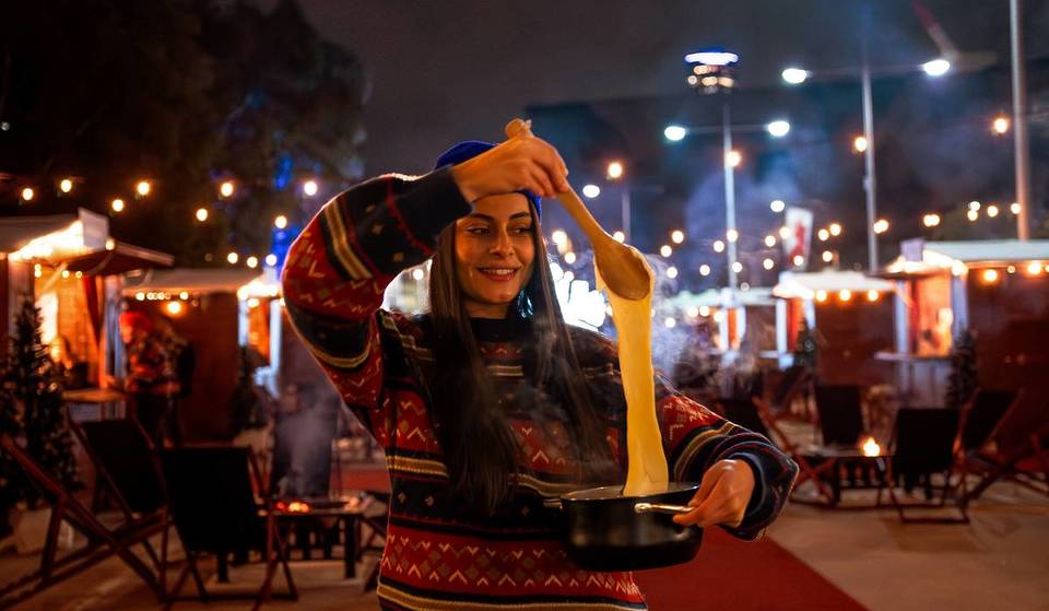 An Enchanting Alpine Village Is Popping Up In Fed Square This Winter — Featuring Mulled Wine, Crackling Fire Pits And Your Choice Of Fondue Or Raclette
