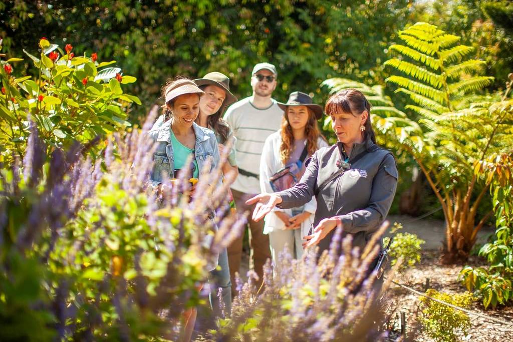 people on a guided tour in Royal Botanic Gardens Cranbourne