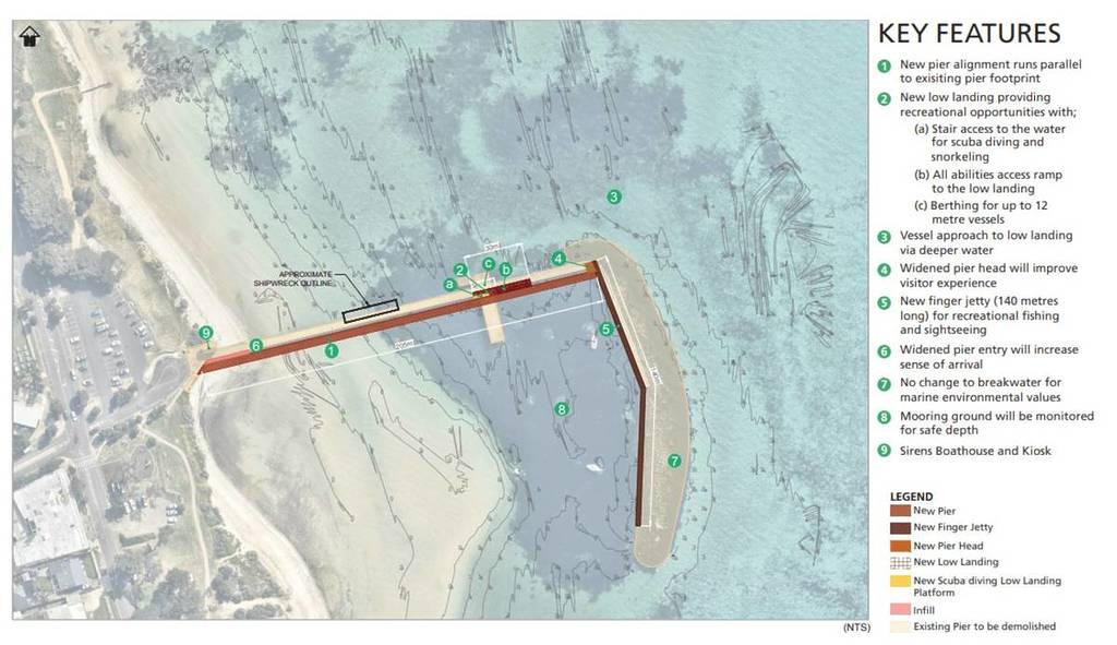 map for st leonards pier in melbourne