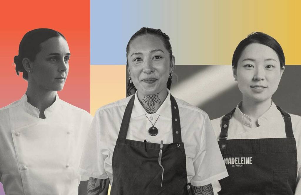 three chefs who will make the menu for the World's Longest Dinner at Chadstone