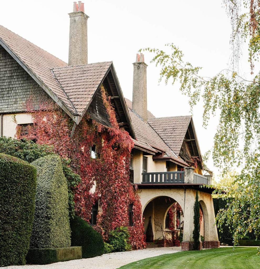 the house at Wombat Park Estate, covered with ivy