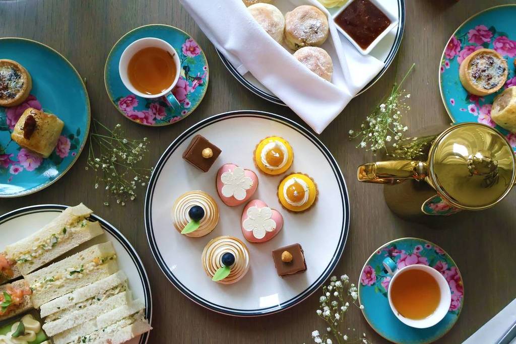 little pastries available for high tea at Dorsett Melbourne