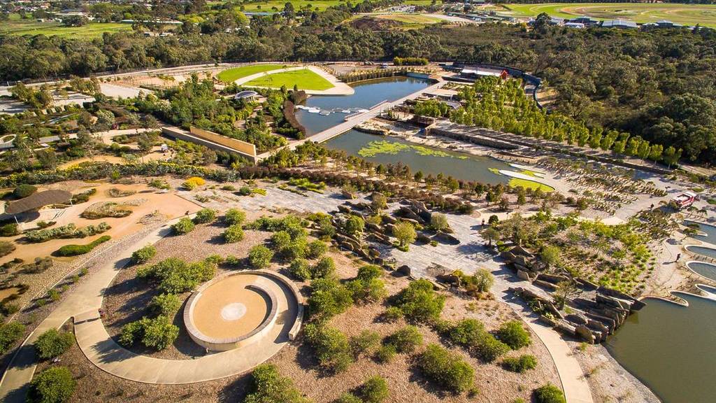 aerial view of cranbourne gardens
