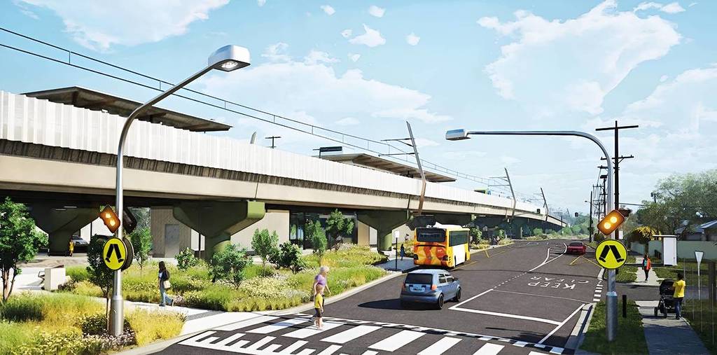 crossing at seaford station melbourne Victoria