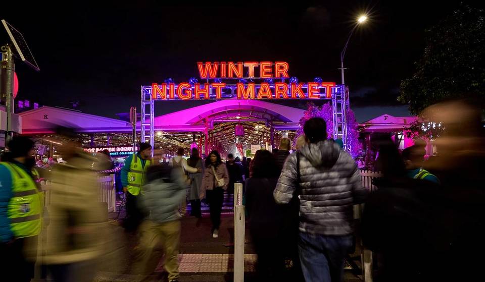 This popular night market in Melbourne is a must-visit in winter, with raclette-loaded sandwiches, mulled wine and roaring fires
