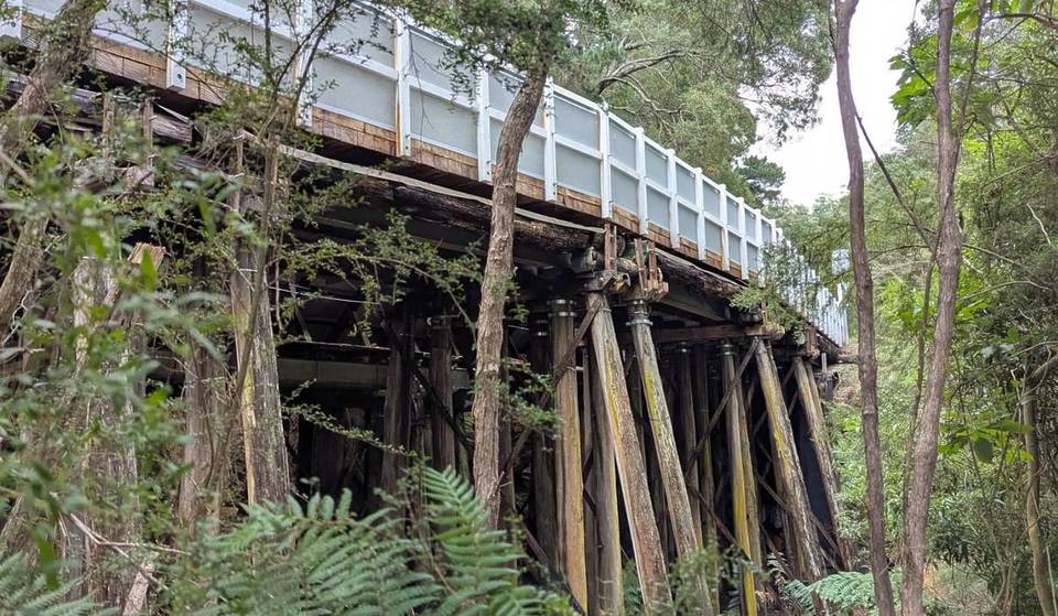 This timber trestle bridge from 1947 has reopened to the public, after five years of closure