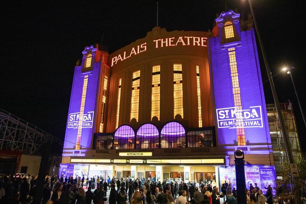 outside the Palais Theatre during St Kilda Film Festival