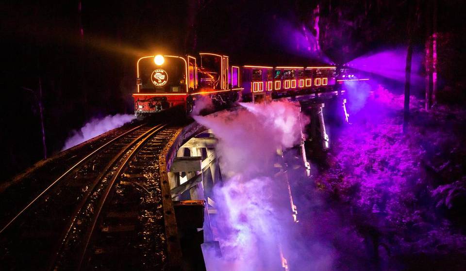 The magical Train of Lights by Puffing Billy will return, winding its way through the forest and across trestle bridges this winter