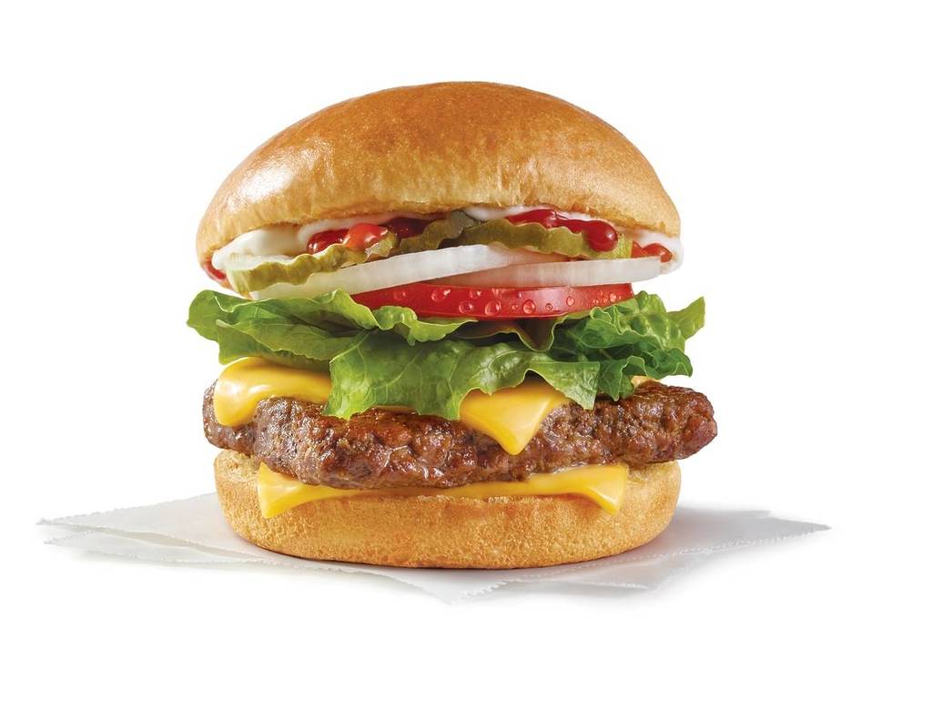 a classic single burger from Wendy's