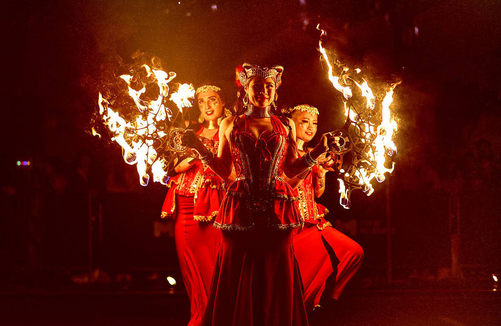 fire artists for Firelight Festival