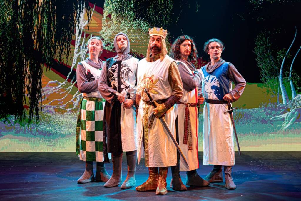 arthur and knights of the round table in Spamalot