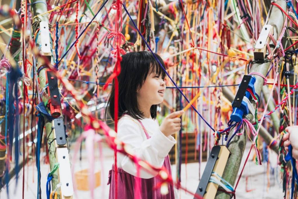 child in interactive space