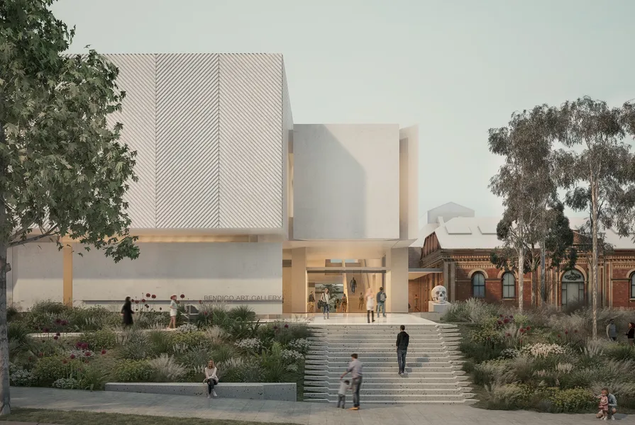 bendigo art gallery melbourne entrance