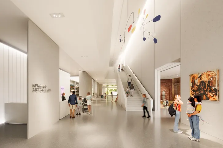 corridors at bendigo art gallery