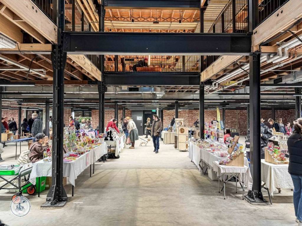 Kensington woolstore with market