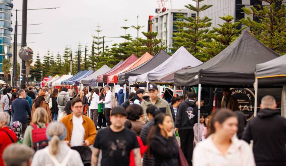 This bustling Melbourne suburb is hosting a massive waterfront farmers market this Sunday – with a floating seafood restaurant and 50+ stalls