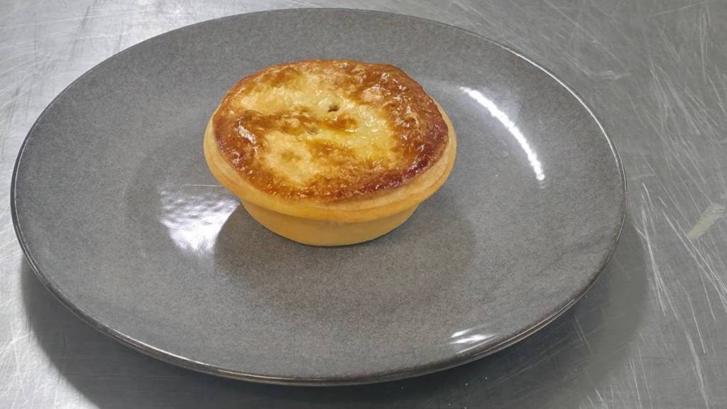 a pie on a plate from Country Cob Bakery