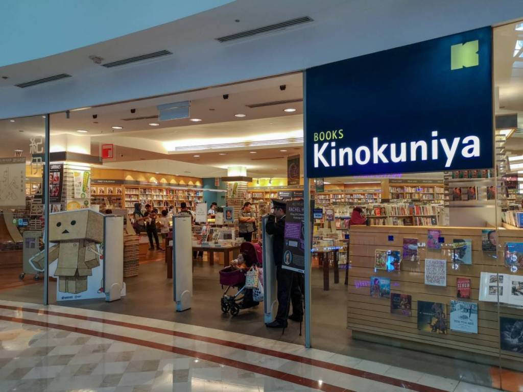 outside a Books Kinokuniya in Kuala Lumpur