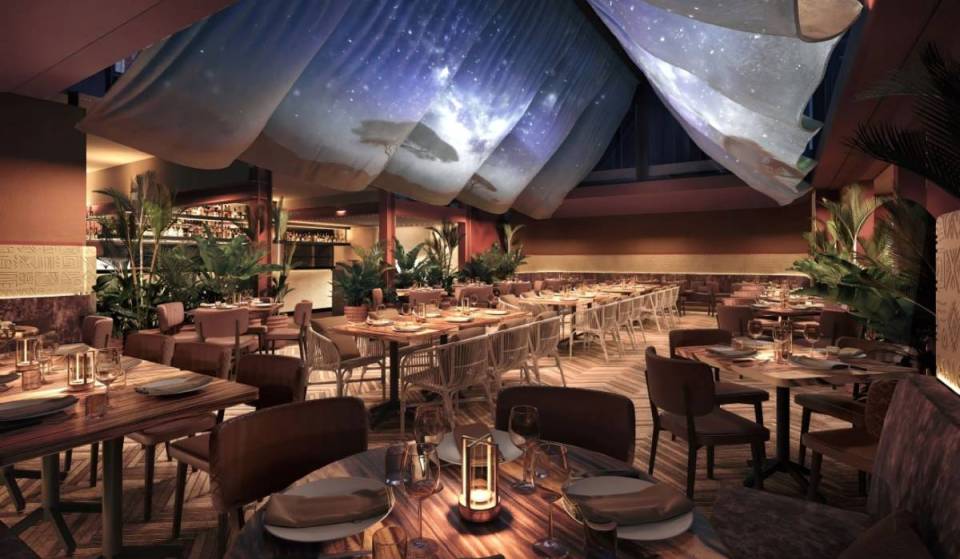 The spectacular new steakhouse in Melbourne’s CBD where the ceiling transforms into an African savannah sunset