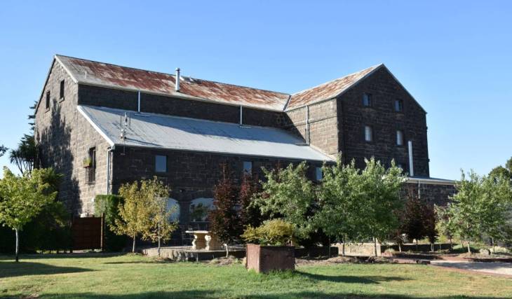 This 170-year-old bluestone landmark is now home to a gin distillery and art gallery, and it’s just over an hour away from Melbourne