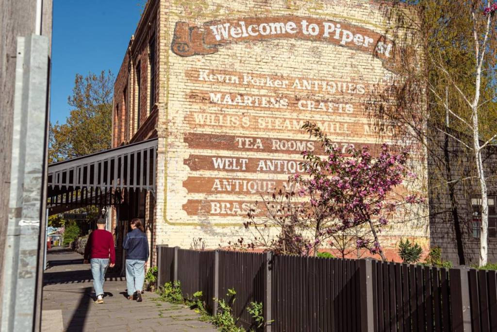 people walking along Piper Street in Kyneton