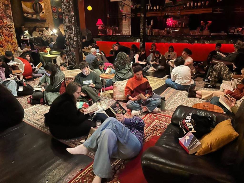 people reading at Book Doof