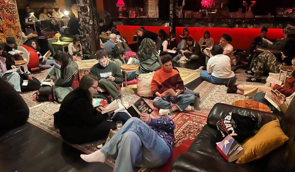 Book Doof is bringing their viral reading rave to an outdoor container bar in Melbourne this weekend
